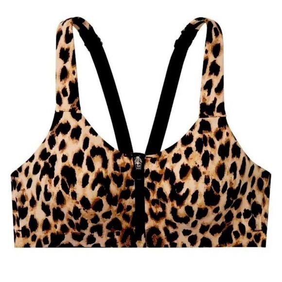 Victoria’s Secret knockout Maximum Support Front Close Sports Bra animal print - Picture 1 of 6